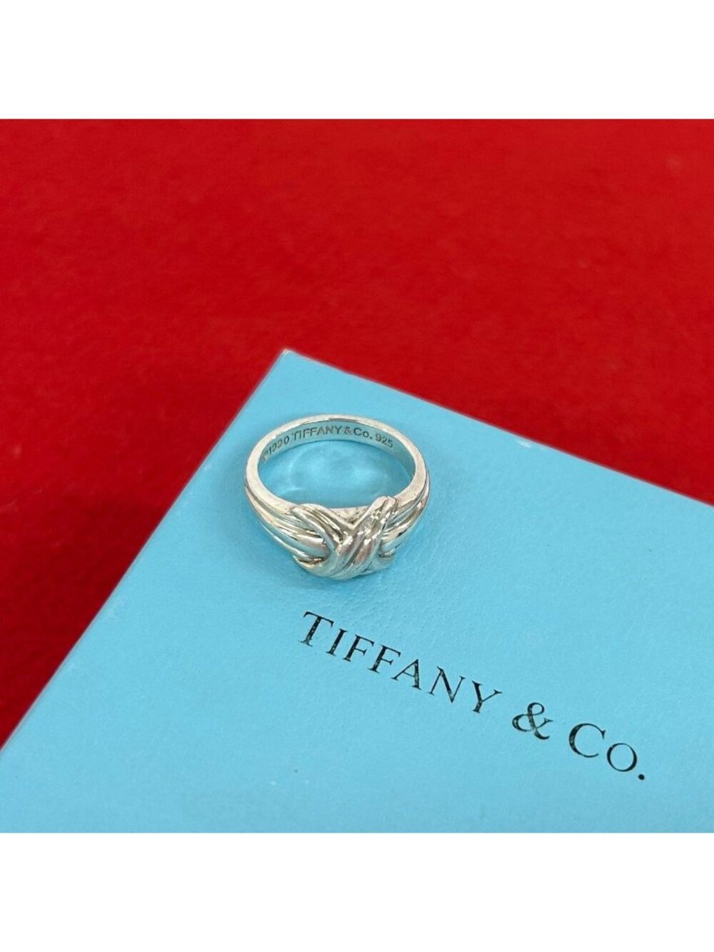 Tiffany & Co Signature Ring 925 Sterling Silver
